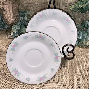 Two Pieces Saucer Set China Garden by PRESTIGE FINE CHINA